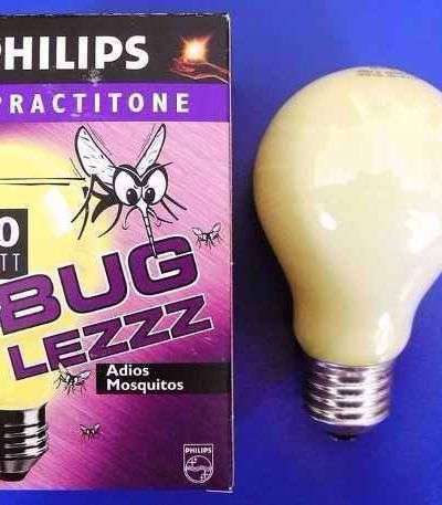 Lampara Philips Anti Insecto Amarilla Halógena 60w E27 230v