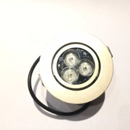 Spot Embutido De Led Dorado 3x1w Alta Potencia Blanco Calido