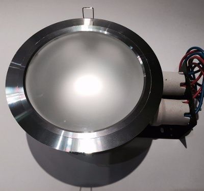 Embutido De Techo Aluminio  2 X E27  Led O Bajo Consumo