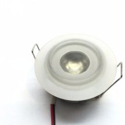 Spot Embutido Led Alta Potencia 1.2w Aro Vidrio Luz Calida