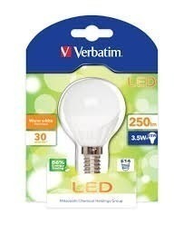 Lampara Gota Led Verbatim 3,5w E14 220v Blanco Calido