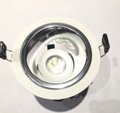 Spot Embutido De Led Antireflex Blanco 4x1w Blanco Calido