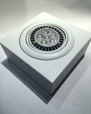 Aplique De Techo Cubo Blanco Para Ar111