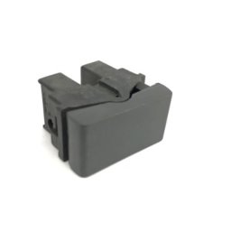 Interruptor Sica Habitat 1 Punto Graphite Negro