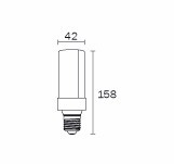 Lampara Plc Led 10w Candil E27  Fria