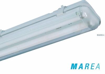 Aplique Hermetico Marea Lumenac 2x36w Con Balasto Electronic