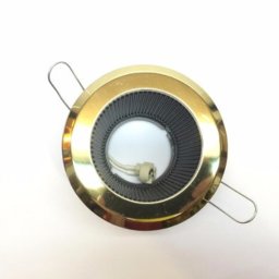 Embutido Idea Redondo Dorado  Para Dicro Comun O Led