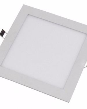 Panel Led 18w Cuadrado De Embutir Blanco Calido 220v