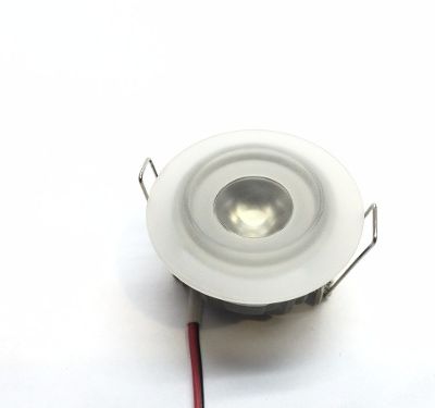 Spot Embutido Led Alta Potencia 1.2w Aro Vidrio Luz Calida