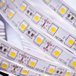 Tira De Leds Alta Potencia Blanco Calido 12v 0.25 Metro