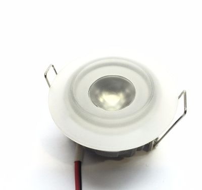 Spot Embutido Led Alta Potencia 1.2w Aro Vidrio Luz Calida