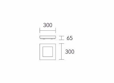 Aplique Lucciola Square Con Equipo De Emergencia 2x26w