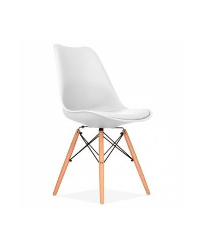 Silla Tulip Blanca Base Eames