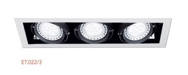 Spot Embutido Space 3 Luces Moviles Apto Led