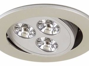 Spot Embutido Storm Tri Led 3x1w  Alta Potencia Blanco Frio