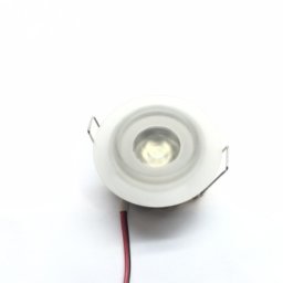 Spot Embutido Led Alta Potencia 1.2w Aro Vidrio Luz Calida