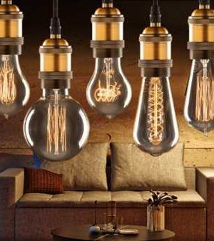 Colgante Vintage Bronce E27 Apto Led