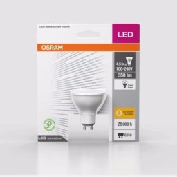 Lámpara Led Dicroica 4.5w 220v Gu10 Osram Calida