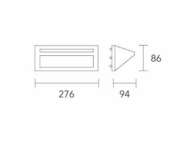 Aplique De Pared Lucciola Queen Bidireccional E27 Apto Led