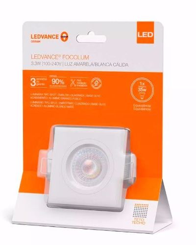 Pack X 10 Embutido De Techo Osram Ledvance Lampara Led 3.3w