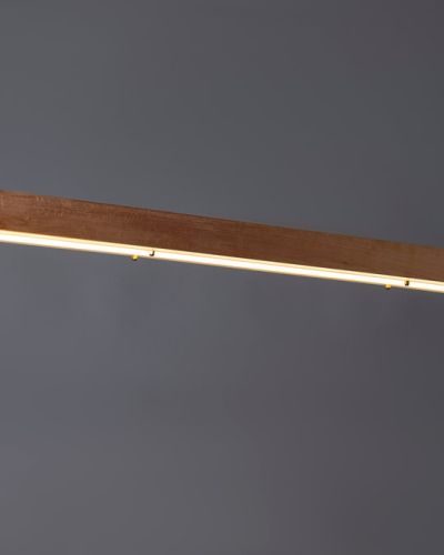 Colgante lineal de madera – Iluminacion Lumi