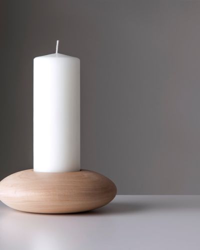 Candelabro en madera torne – Iluminacion Lumi