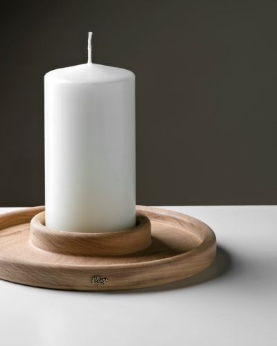 Candelabro en madera torne – Iluminacion Lumi